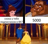 скока у тебя подписчиков в ВК? 5000