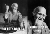 ВСЕ есть ВСЕГДА... и НИКОГДА не БУДЕТ!