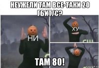 неужели там все-таки 20 гбит/c? там 80!