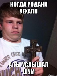 когда родаки уехали а ты услышал шум