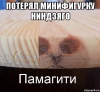 потерял минифигурку ниндзяго 