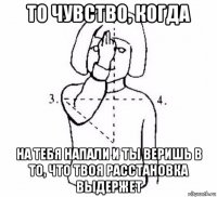 то чувство, когда на тебя напали и ты веришь в то, что твоя расстановка выдержет