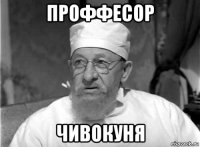 проффесор чивокуня