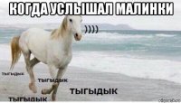 когда услышал малинки 