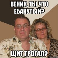 веник, ты что ебанутый? щит трогал?