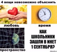 Как школьники зашли в инет 1 сентября?