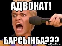 адвокат! барсынба???