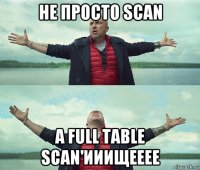 не просто scan а full table scan'ииищееее