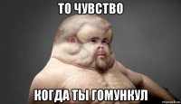 то чувство когда ты гомункул