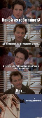 Какой из тебя пилот? Да я родился со штурвалом в руке... А ты хоть в Ил-2 Штурмовик играл? Или в F-19 от Microprose ? Нет..... "Я мессершмииииит"