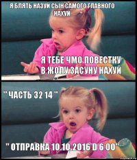 я блять назуй сын самого главного нахуй я тебе чмо повестку в жопу засуну нахуй " часть 32 14 " " отправка 10.10.2016 d 6 00"