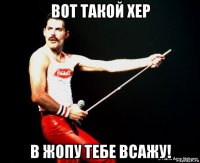 вот такой хер в жопу тебе всажу!