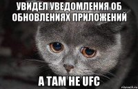 увидел уведомления об обновлениях приложений а там не ufc