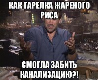 как тарелка жареного риса смогла забить канализацию?!