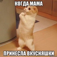 когда мама принесла вкусняшки