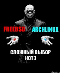 FreeBSD ArCHLINUX Сложный выбор Котэ