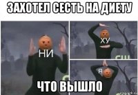 захотел сесть на диету что вышло