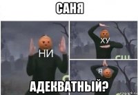 саня адекватный?