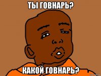 ты говнарь? какой говнарь?