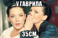 у гаврила 35см