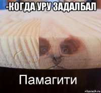 -когда уру задалбал 