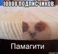 10000 подписчиков. 