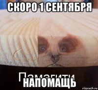 скоро 1 сентября напомащь