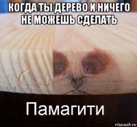 когда ты дерево и ничего не можешь сделать 