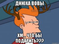 днюха вовы хм... что бы подарить???