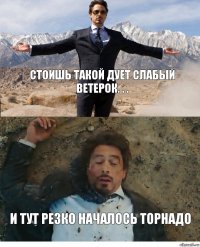 стоишь такой дует слабый ветерок. . . и тут резко началось торнадо