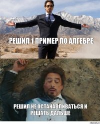 решил 1 пример по алгебре решил не останавливаться и решать дальше