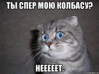 ты спер мою колбасу? нееееет.