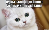 ну вы разве не лайкните этому милому котэйке 