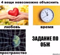 ЗАДАНИЕ ПО ОБЖ