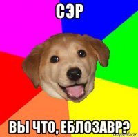 сэр вы что, еблозавр?