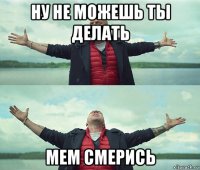 ну не можешь ты делать мем смерись