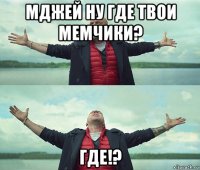 мджей ну где твои мемчики? где!?