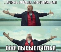 ....лысые....пчёлы!я....призываю...вас! ооо! лысые пчёлы!