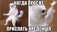 когда просят прислать креденшл