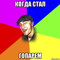 когда стал гопарем