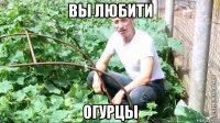 вы любити огурцы