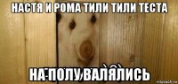 настя и рома тили тили теста на полу валялись