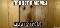 привет я мемы 