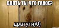 блять ты что такое? 