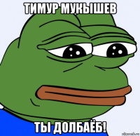 тимур мукышев ты долбаёб!