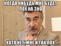 когда нибудь мне будет пох на зно хотя нет, мне и так пох