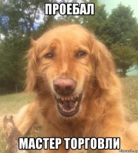 проебал мастер торговли