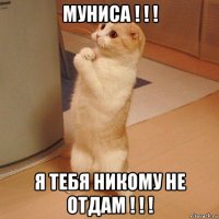 муниса ! ! ! я тебя никому не отдам ! ! !