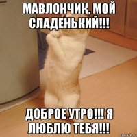 мавлончик, мой сладенький!!! доброе утро!!! я люблю тебя!!!