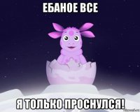 ебаное все я только проснулся!